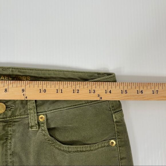 Michael Kors Pants Women's Size 4 Izzy Cropped Skinny Jeans Distressed Ladies - Picture 9 of 11